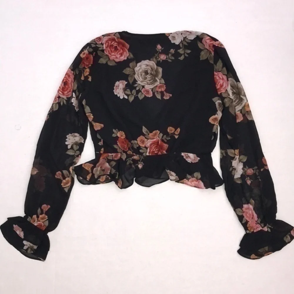 Olivaceous Floral Blouse - Picture 9 of 10